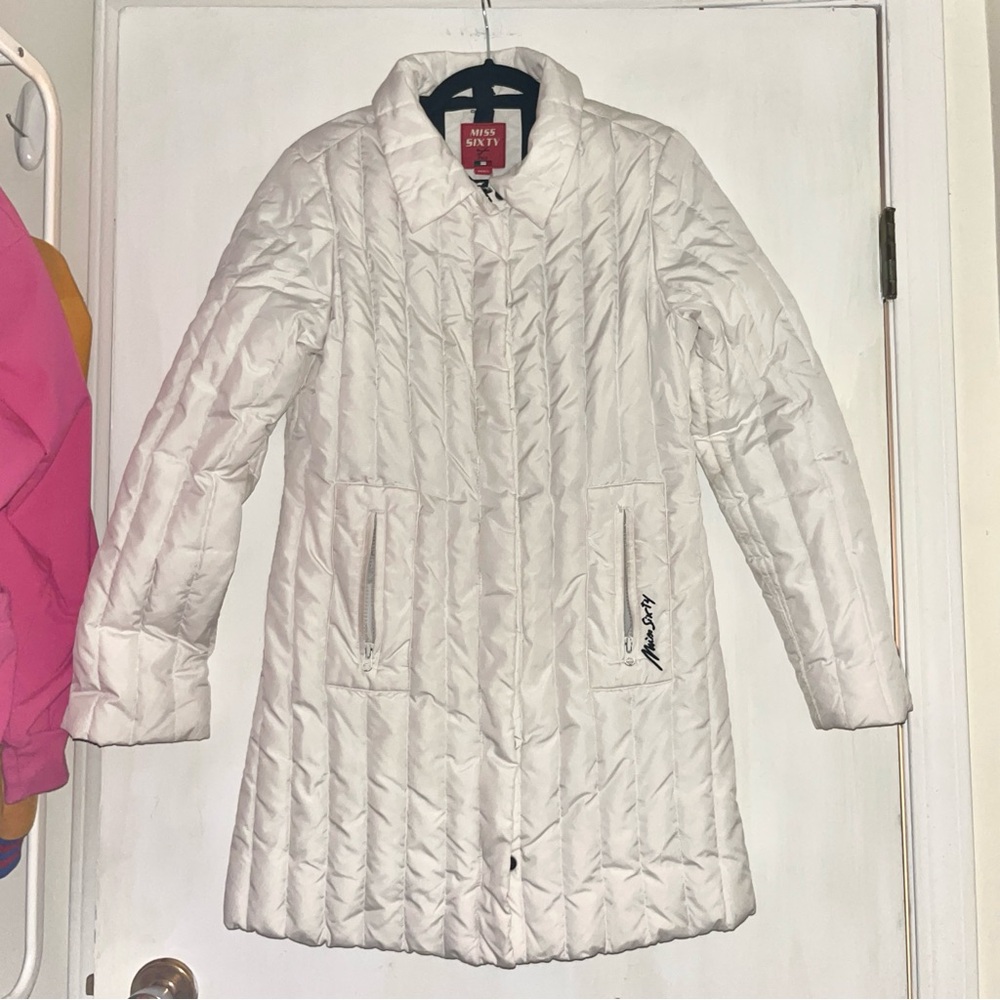 Cute Miss Sixty white quilted puffer jacket